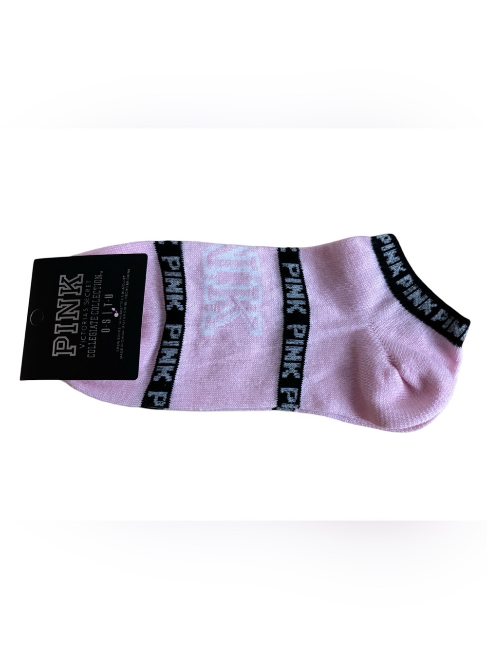 NWT PINK Ankle Socks with Dog Bag Charm/Keychain - Picture 4 of 5
